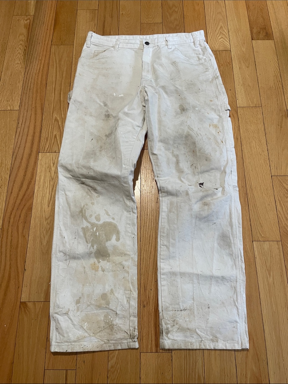 Dickies White Painter painters pants Pants with Utility Pockets